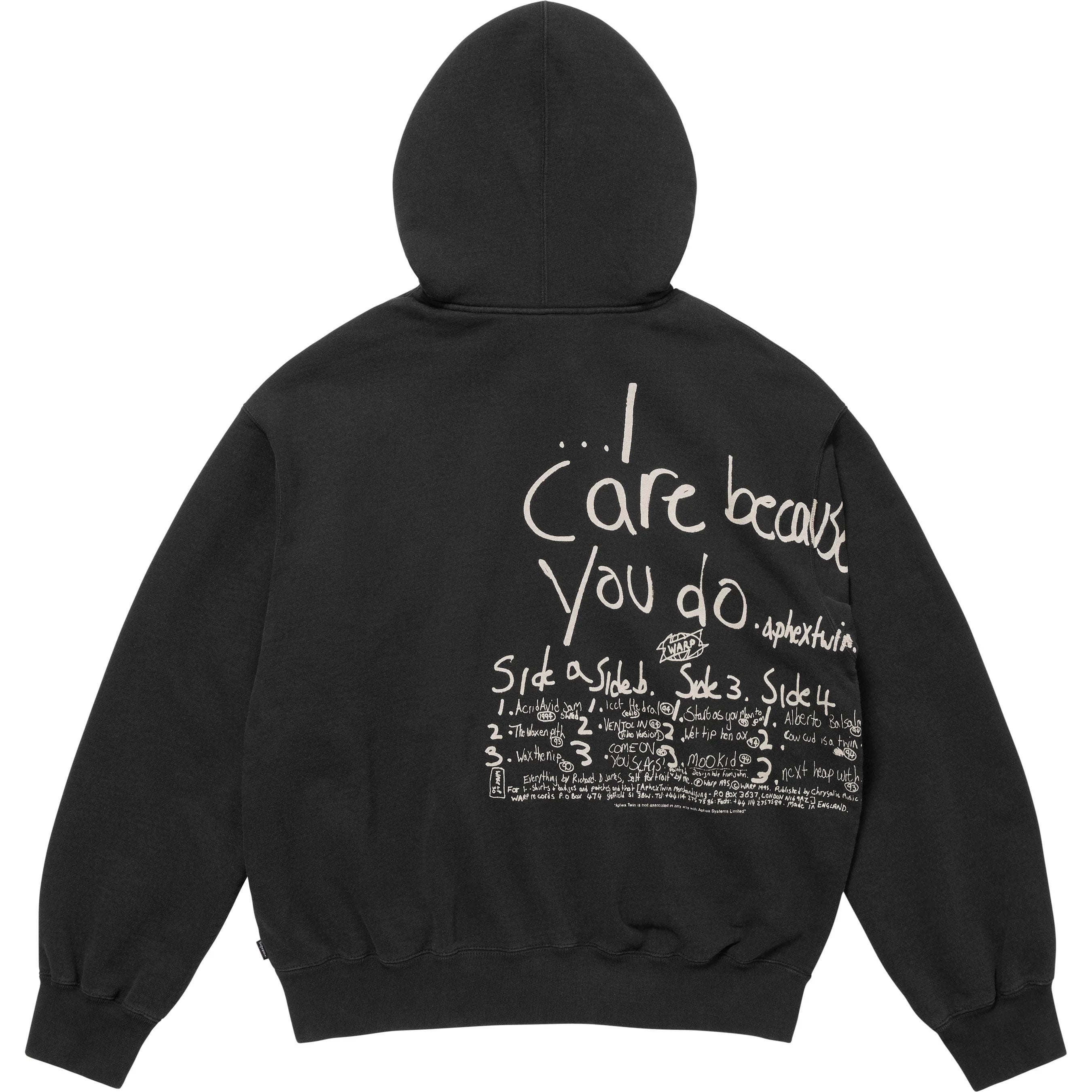 Supreme/Aphex Twin Zip Up Hooded Sweatshirt view 4